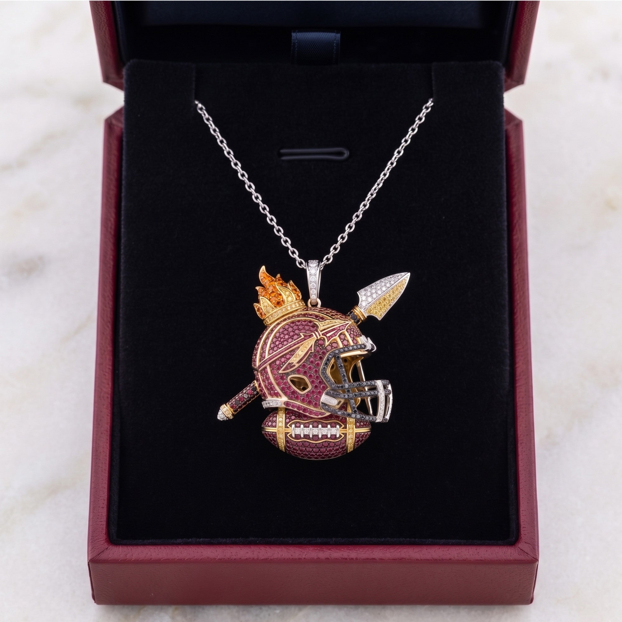 FSS Solid Gold Chain with Diamond Pendant HTTT
